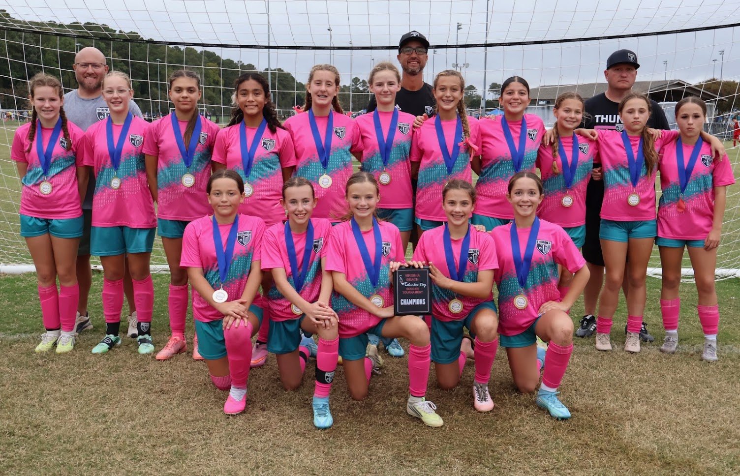 Thunder U13 Girls, Virginia Beach Columbus Day Tournament champions